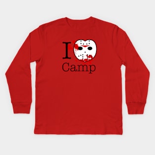 I Love Camp Kids Long Sleeve T-Shirt